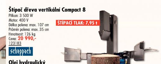 Štípač dřeva vertikální Compact 8
