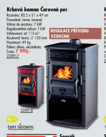 Krbová kamna Čarovná pec