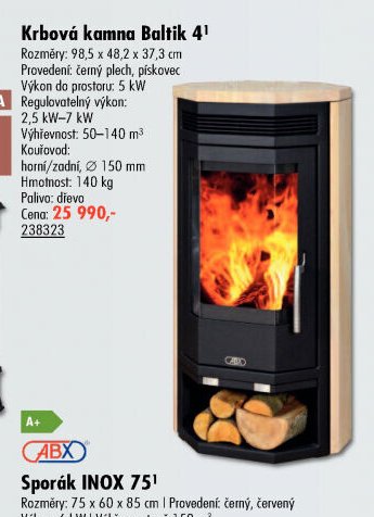 Krbová kamna Baltik 4
