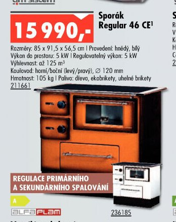 Sporák Regular 46 CE