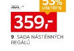 SADA NÁSTĚNNÝCH REGÁLŮ
