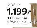 KOMODA, VÝŠKA CCA 47 CM