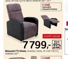 Relaxační TV křeslo