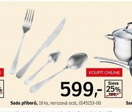 Sada příborů, 16 ks, nerezová ocel