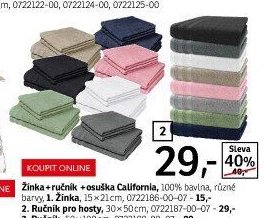 Žínka, ručník, osuška California