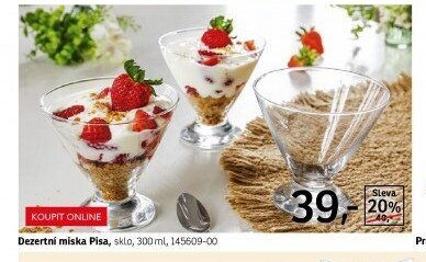 Dezertní miska Pisa, sklo, 300 ml, 145609-00