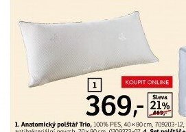 1. Anatomický polštář Trio