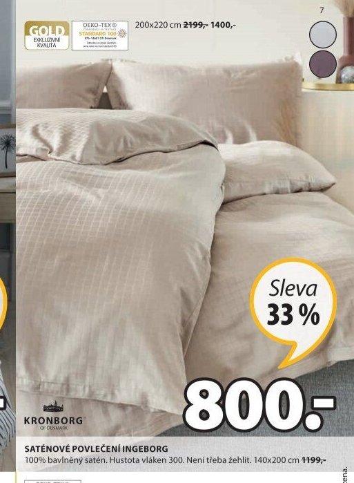 SATÉNOVÉ POVLEČENÍ INGEBORG