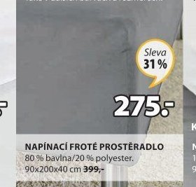 NAPÍNACÍ FROTÉ PROSTĚRADLO