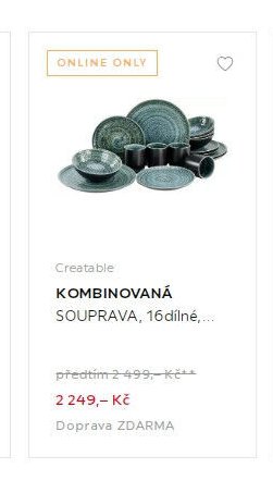 KOMBINOVANÁ SOUPRAVA, 16dílné
