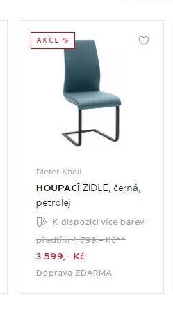 HOUPACÍ ŽIDLE, černá, petrolej