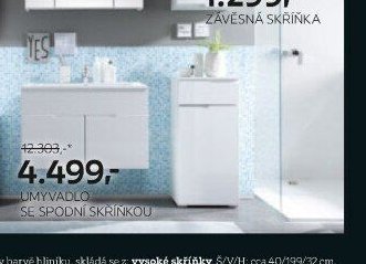 Umyvadlo se spodní skříňkou