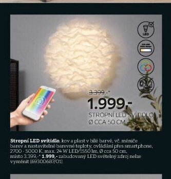 Stropní LED svítidlo