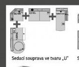 Sedací souprava ve tvaru U