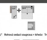 Rohová sedací souprava + křeslo