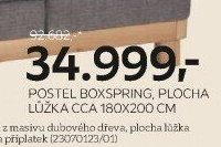 Postel boxspring, plocha lůžka cca 180x200 cm