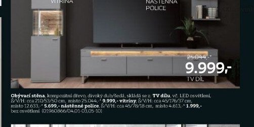 Obývací stěna (v popisu)