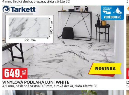 VINYLOVÁ PODLAHA LUNI WHITE