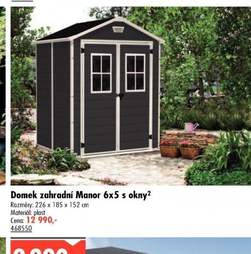 Domek zahradní Manor 6x5 s okny2