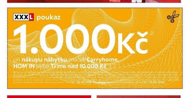 XXXL poukaz 1.000 Kč