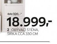 OBÝVACÍ STĚNA, ŠÍŘKA CCA 330 CM