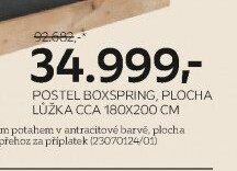 POSTEL BOXSPRING, PLOCHA LŮŽKA CCA 180X200 CM