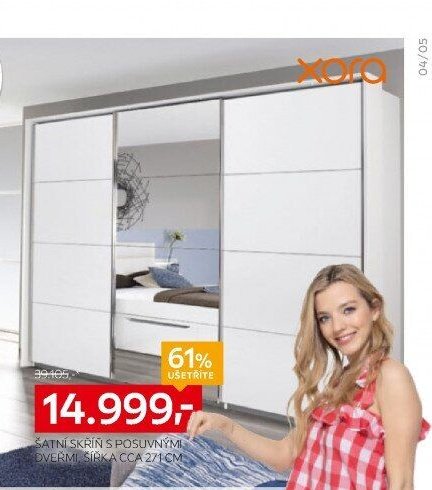ŠATNÍ SKŘÍŇ S POSUVNÝMI DVEŘMI