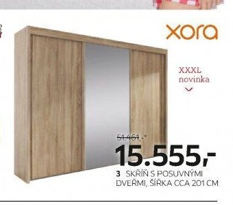 3 SKŘÍŇ S POSUVNÝMI DVEŘMI, ŠÍŘKA CCA 201 CM