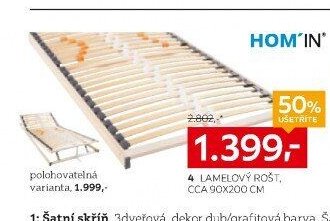 4 LAMELOVÝ ROŠT, CCA 90X200 CM