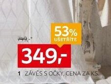 Závěs s očky