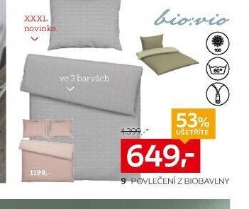 9 POVLEČENÍ Z BIOBAVLNY