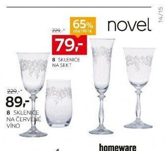 8 SKLENICE NA SEKT