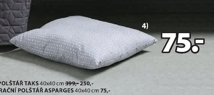 DEKORAČNÍ POLŠTÁŘ ASPARGES