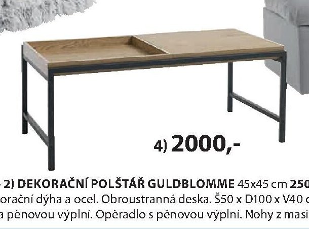 KONFERENČNÍ STOLEK TRAPPEDAL