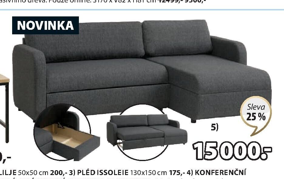 ROZKLÁDACÍ ROHOVÁ POHOVKA JETSMARK