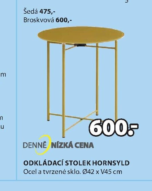 ODKLÁDACÍ STOLEK HORNSYLD