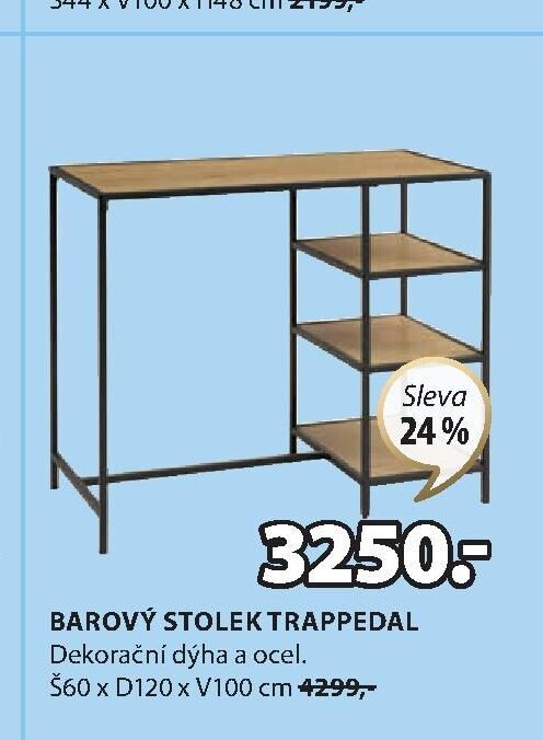 BAROVÝ STOLEK TRAPPEDAL