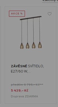 ZÁVĚSNÉ SVÍTIDLO, E27/60 W