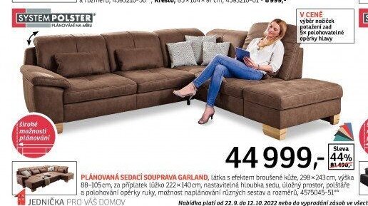 Plánovaná sedací souprava GARLAND