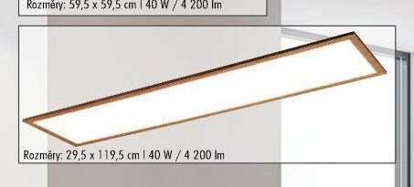Panel stropní ALMOND (obdélníková varianta)