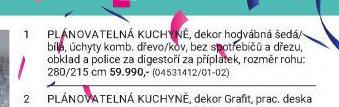 PLÁNOVATELNÁ KUCHYNĚ, dekor javor Seeahorn, kovové úchyty, bez spotřebičů a dřezu, šířky vyobrazených sestav 420+200 cm