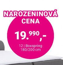 Boxspring postel, 180/200 cm