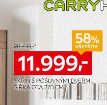 Skříň s posuvnými dveřmi