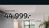 Skříň s otočnými dveřmi