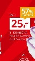 1 Krabička na potraviny, cca 14x10 cm