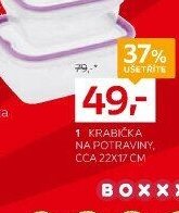 1 Krabička na potraviny, cca 22x17 cm
