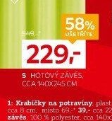 5 Hotový závěs, cca 140x245 cm