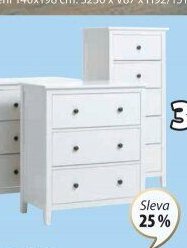 Komoda NORDBY (3 zásuvky)