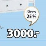 Komoda NORDBY (3 zásuvky)