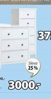 Komody NORDBY (3 zásuvky)